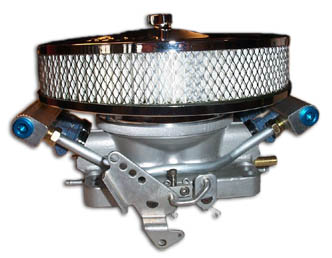 Throttle body with top-fed injectors and air cleaner